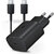 Samsung gyári Type-C hálózati töltő adapter + Type-C adat- és töltőkábel - 5V/3A - EP-TA800EBE PD3.0 + EP-DG977BBE - black (ECO csomaglás)