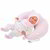 Llorens Mimi újszülött sírós lány baba holdacska alakú párnával 42cm (74052)