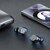 TWS Bluetooth sztereó headset v5.0 + töltőtok - TWS F9 True Wireless Earphones - black