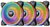 Thermaltake Riing Quad 12 RGB Radiator Fan TT Premium Edition 3 Pack/Fan/12025/PWM 500~1500rpm/Quad Riing/LED