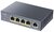 CUDY Switch 4x1000Mbps (4xPOE+) + 1x1000Mbps Uplink, Fémházas Asztali, GS1005P