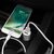 Apple iPhone Lightning szivargyújtós töltő adapter + lightning adatkábel - 5V/2,4A - HOCO Z27 Dual USB Car Charger + Cable - fehér