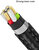 Devia USB töltő- és adatkábel 1,2 m-es vezetékkel - Devia Gracious Series 3in1 for Lightning/microUSB/Type-C - 5V/3A - black