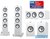 KEF Q550 5.0 fehér hangfal szett (Q550+ Q150+ Q250c)