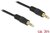 Delock Stereo Jack kábel 3.5 mm 3 pin apa > apa 3 m fekete