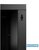 Stalflex RC19-6U-450GB 19" 6U 450 mm mély lapra szerelt fekete üveg ajtós fali rack szekrény
