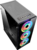 NJOY Számítógépház - ORYN (fekete, fekete belső, alsó táp, ablakos, ATX, mATX, 3x12cm, 2x USB2.0, 2x USB3.0)