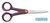 Fiskars 1027493 17 cm mélybordó általános olló