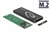 Delock Külső Ház M.2 SATA SSD USB Type-C female