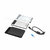 Zalman ZM-HE100 Silver 2,5" SATA HDD külső ház, USB 2.0