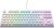 Xtrfy K4 RGB Tenkeyless WHITE Edition, Mechanical gaming keyboard with RGB, UK