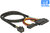 Delock Kábel SFF-8643 dugó > U.2 SFF-8639 + SATA tápcsatlakozó 50 cm