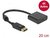 Delock Adapter DisplayPort 1.2-dugós csatlakozó-HDMI-csatlakozóhüvely 4K aktív fekete