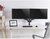 Equip Monitor Asztali konzol - 650133 (17"-32", 2 monitor, dönthető, forgatható, állítható magasság, Max.: 9kg, fekete)