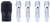 Dremel 2615448532 4485 multifunkcionális szerszámhoz 4 db-os befogóanya-készlet