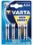 Varta Longlife Power AAA (R03) alkáli elem 4db