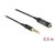Delock 66074 4tűs 3,5mm Jack apa > anya 50cm fekete hosszabbító kábel