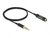 Delock 66074 4tűs 3,5mm Jack apa > anya 50cm fekete hosszabbító kábel