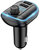 YESIDO Bluetooth FM-transmitter/szivargyújtó töltő - 2xUSB + MP3 + Flash/TF/microSD kártyaolvasó - YESIDO Y44 - fekete