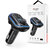 YESIDO Bluetooth FM-transmitter/szivargyújtó töltő - 2xUSB + MP3 + Flash/TF/microSD kártyaolvasó - YESIDO Y44 - fekete