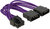 Delock Power Cable 8 pin EPS > 2 x 4 pin textile shielding purple