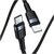 Baseus Cafule QC3.0 18W 1m USB-C - Lightning fekete fonott kábel