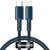 Baseus High Density PD 20W 1m USB-C - Lightning kék fonott kábel