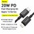 Baseus Superior Series PD 20W 2m USB-C - Lightning fekete kábel