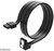 Akasa Super slim SATA3 kábel - 50cm jobbra elforgatott - fekete - 50cm - AK-CBSA09-05BK