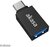 Akasa - USB Type-C Male to USB Type-A Female Adapter - Duo pack - AK-CBUB62-KT02