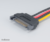 Akasa 4pin Molex - 15pin SATA adapter - 15cm - Duo pack - AK-CBPW03-KT02