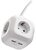 EMOS P04219GU 4 aljzat 1,9méter 1,5mm2 kapcsolós USB-s fehér hosszabbító