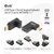 Club3D USB Type-C Gen2 Angled Adapter set of 2 up to 4K120Hz M/F