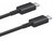 BLACKBIRD USB-C to USB-C Adatkábel 1m, Fekete (Gyári kivitel)