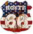 PF ROUTE 66-USA Flag 30x30 cm-es retro dekor fémtábla
