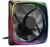 Sharkoon Cooler 12cm - RGB Shark Lights Fan (15,2dB; 56 m3/h; 1000rpm; 3pin + 3pin csatlakozó; ház hűtésre)