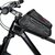 Univerzális kerékpárra szerelhető, por- és cseppálló telefontartó táska - Tech-Protect XT5 Bike Mount - fekete