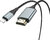 HOCO Lightning - HDMI kábel 2 m-es vezetékkel - HOCO UA15 Lightning to HDMI Adapter Full HD - fekete/szürke