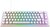 Xtrfy K5 Compact RGB Transparent USB angol gaming Kailh Red billentyűzet fehér