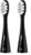 NICEBOY ION Sonic replacement brush head 2 pcs Soft, black