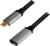 Logilink USB 3.2 Gen2 Type-C kábel, C/M C/F, 4K, alu, 0,5 m