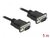 Delock Sub-D9-es, RS-232 soros kábel, apa-apa, 5 m