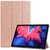Lenovo Tab P11 Tok álló, bőr hatású (aktív FLIP, oldalra nyíló, TRIFOLD asztali tartó funkció) ROZÉARANY