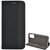 Samsung Galaxy A52 Tok álló, bőr hatású (FLIP, oldalra nyíló, asztali tartó funkció, textil minta) FEKETE