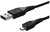 Adatkábel és töltő (USB - microUSB, 80cm) FEKETE