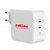 ROLINE Fali töltő, 2x USB3.0, Type-C, 100W, GaN, fehér