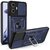 Xiaomi 11T Defender műanyag telefonvédő (közepesen ütésálló, szilikon belső, telefontartó gyűrű, kamera védelem) KÉK