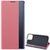 Apple iPhone 13 mini Tok álló, textil hatású (aktív FLIP, oldalra nyíló, asztali tartó funkció, Smart View Cover) RÓZSASZÍN