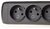 Natec feszültségvédő elosztó, 5 aljzat (IEC CONNECTOR) 0.6 m, fekete