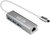 S-Link Notebook dokkoló - SL-UTY1010 (USB-C apa, RJ45 Ethernet anya, 3xUSB anya, Type-C anya, 4K, 30Hz, fém, szürke)